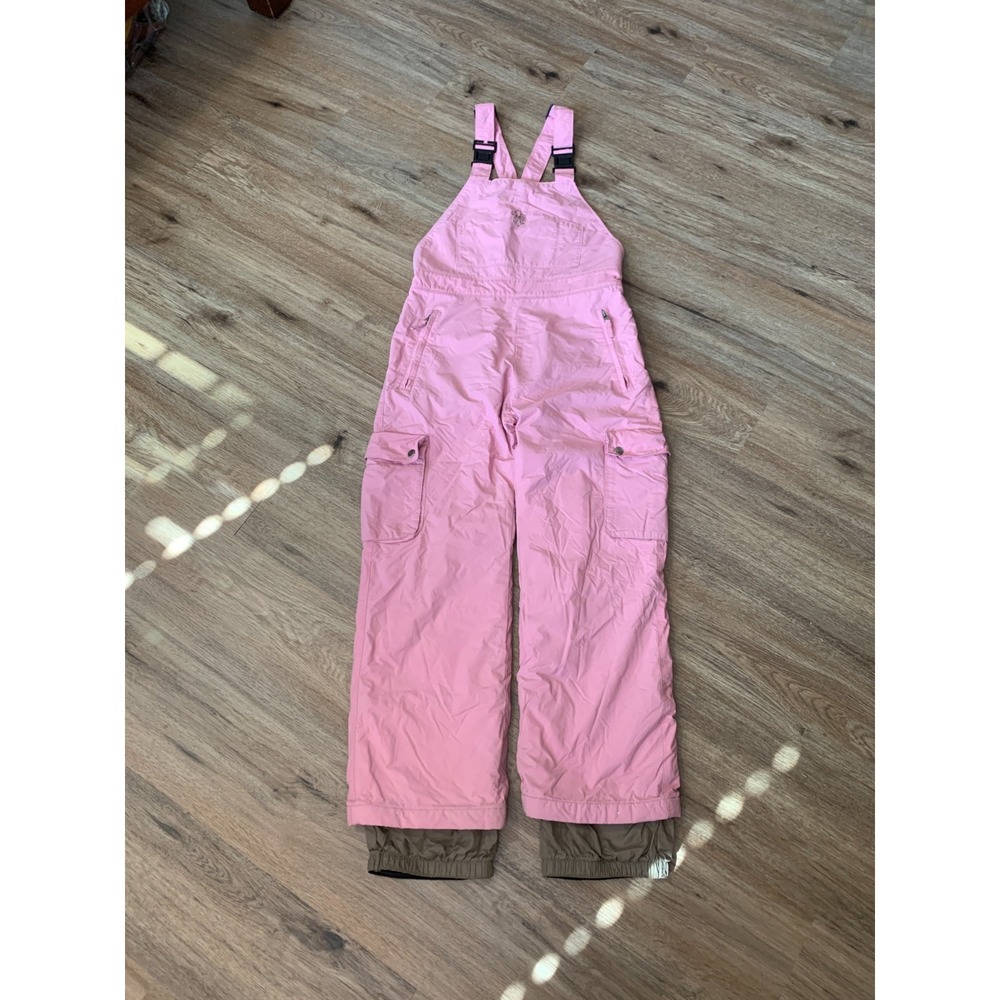 Kids Body Glove Ski Bib Overall Pants in Pink - Size 14 Kids